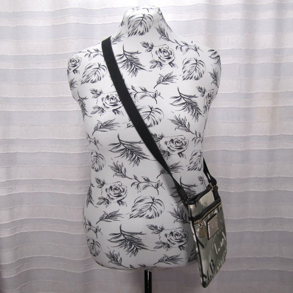 L.A.M.B. Signature Crossbody in Gray/White Watercolor Stencil - Gwen Stefani - Picture 2 of 14